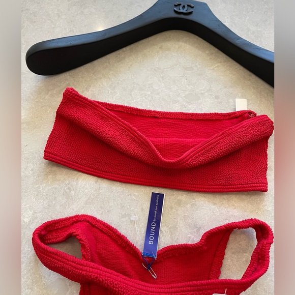 BOUND BY BOND-EYE The Sierra Bandeau Ribbed Bikini and Core The Scene Bottom SET - Picture 10 of 11